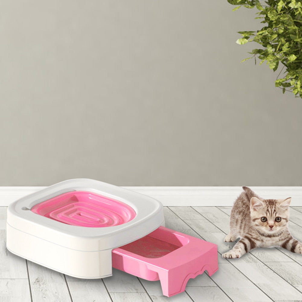 Pet Cat Training Toilet Plastic