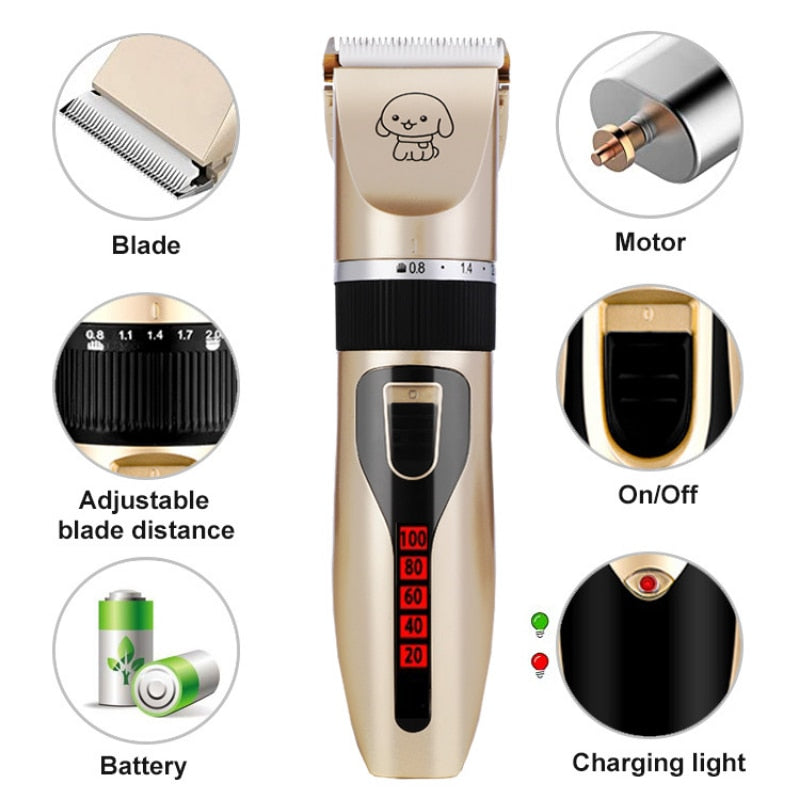 Electric Dog Clippers Professional Pet Hair Trimmer