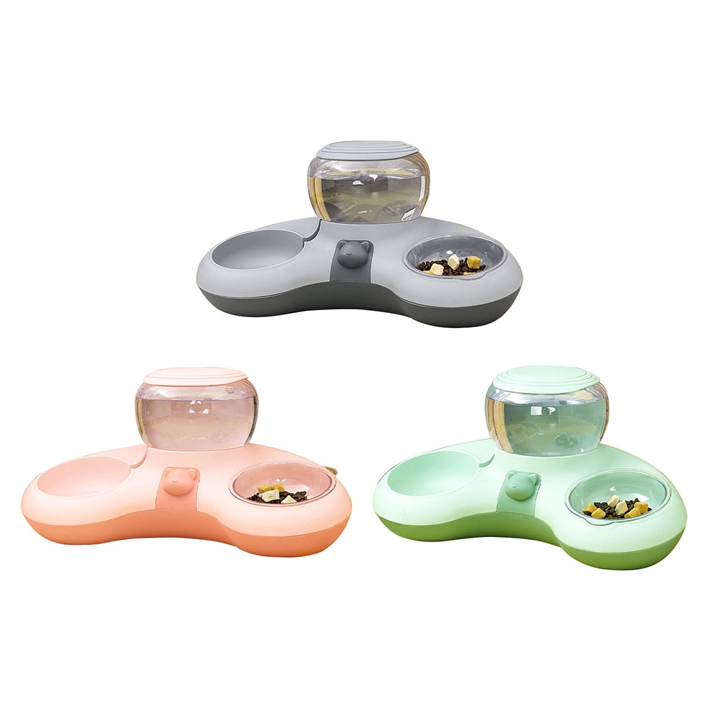 VKTECH Pet Cat Bowl Automatic Feeder