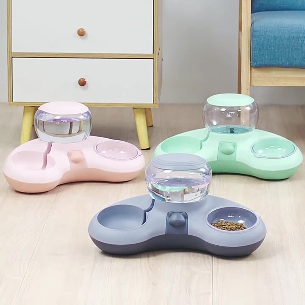 VKTECH Pet Cat Bowl Automatic Feeder