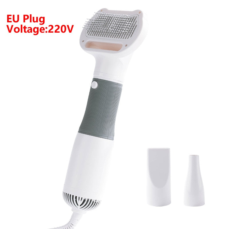 3 in 1 Quiet Pet Hair Dryers Comb Brush Grooming