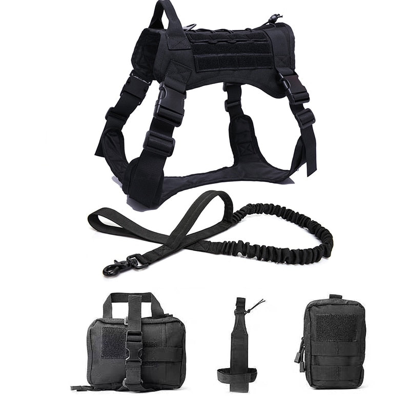 Tactical Dog Harnesses Pet Training Vest