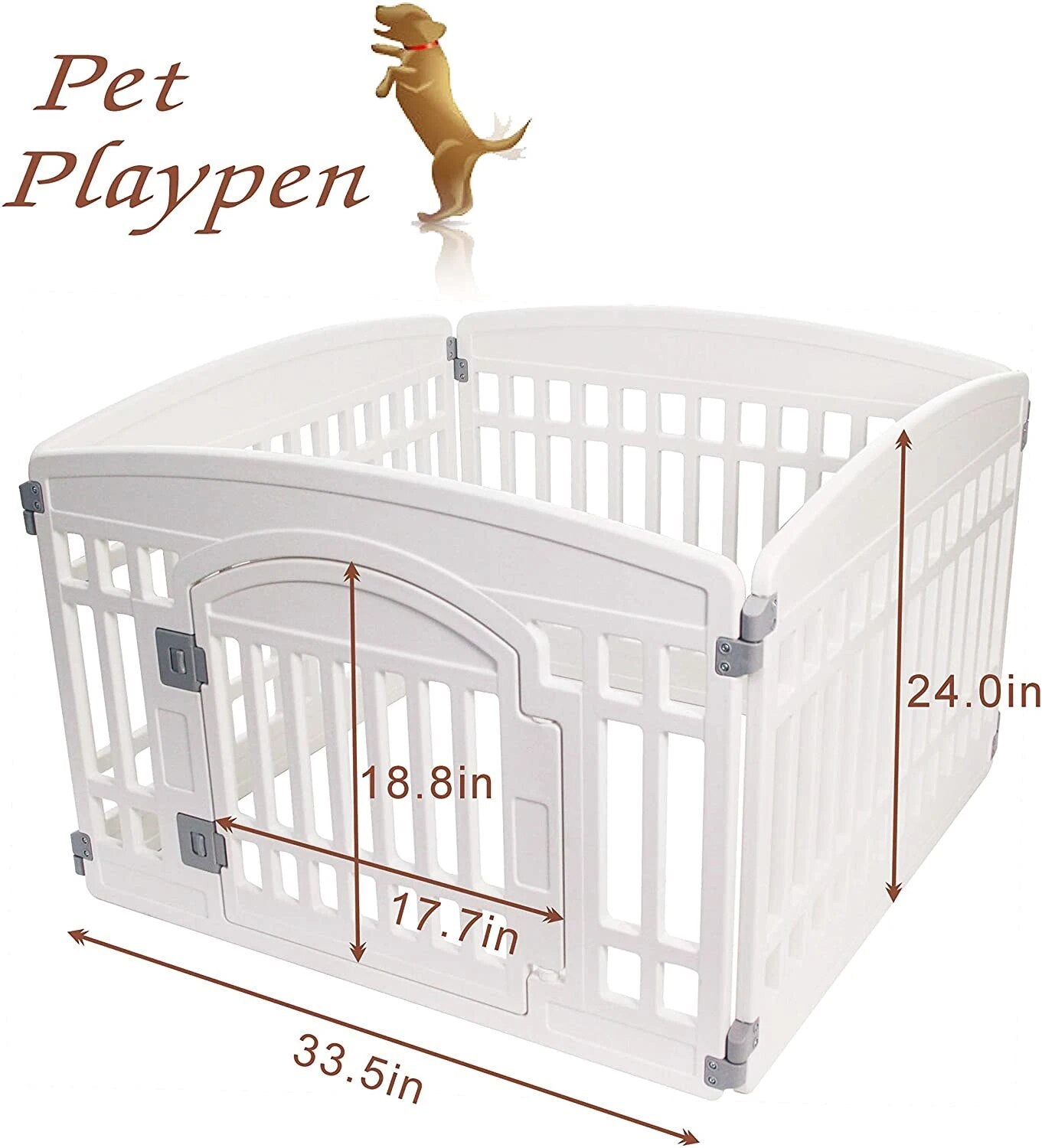 Playpen Foldable Gate  Heavy Plastic Exercise Pen