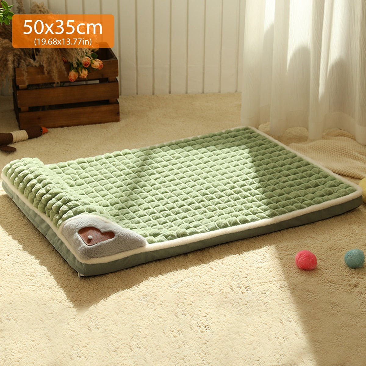 Orthopedic Dog Cat Bed with Pillow