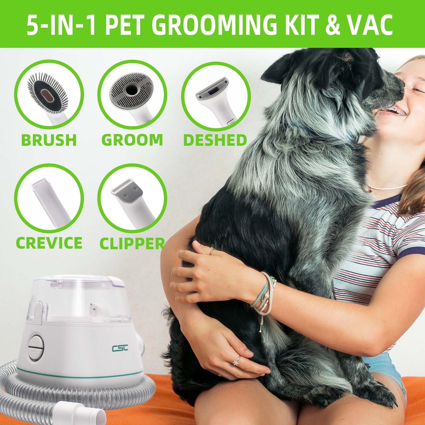 Electric Pet Grooming Clippers 6 in 1 Multifunction