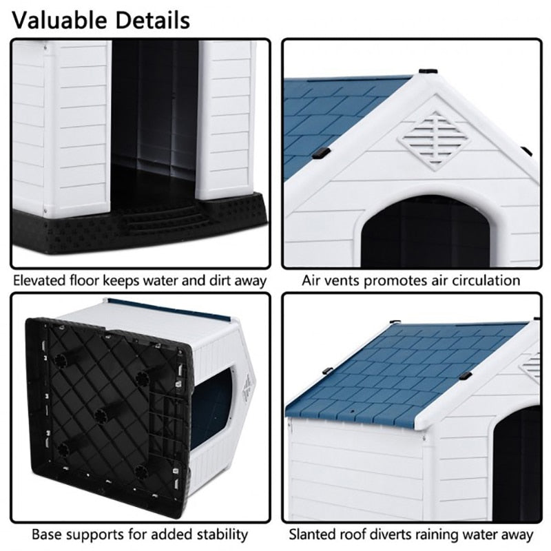 Plastic Waterproof Ventilate Puppy Dog House