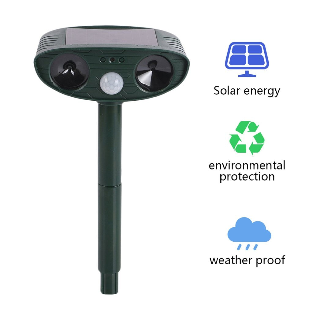 Ultrasonic Cat Dog Repellant Solar Powered