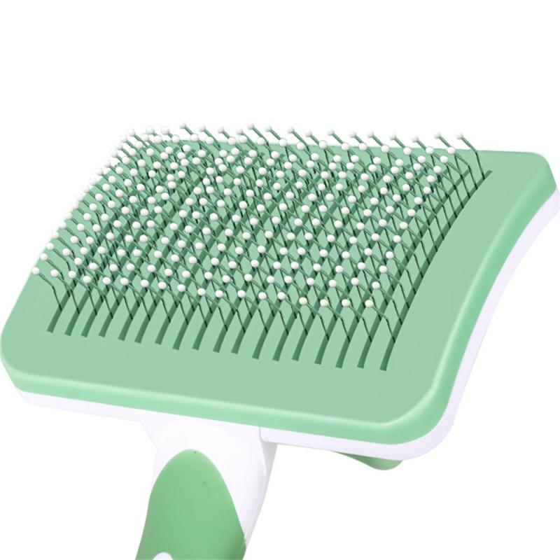 Pet Grooming Brush With Long Hair Button