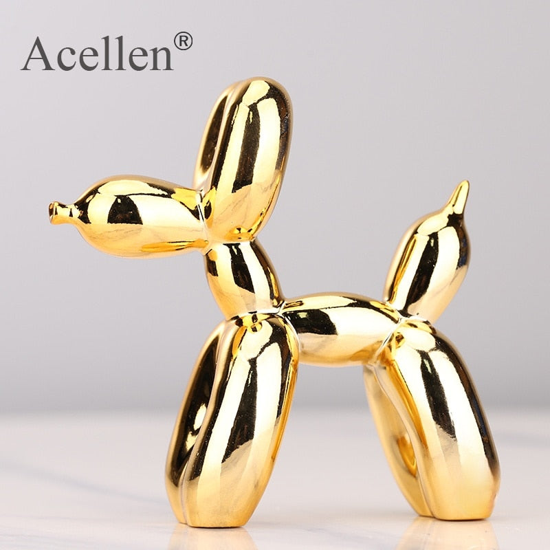 Dog Shape Statue Art Sculpture Figurine