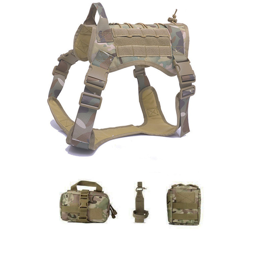 Tactical Dog Harnesses Pet Training Vest