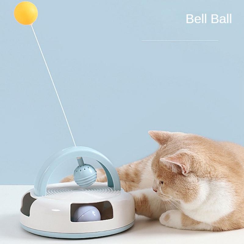 Catnip Ball  Cat Turntable Multi-function Teasing Stick Gravity Table Tennis Pet Supplies