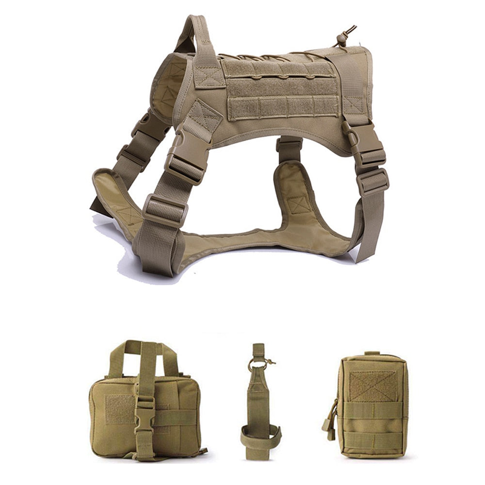 Tactical Dog Harnesses Pet Training Vest