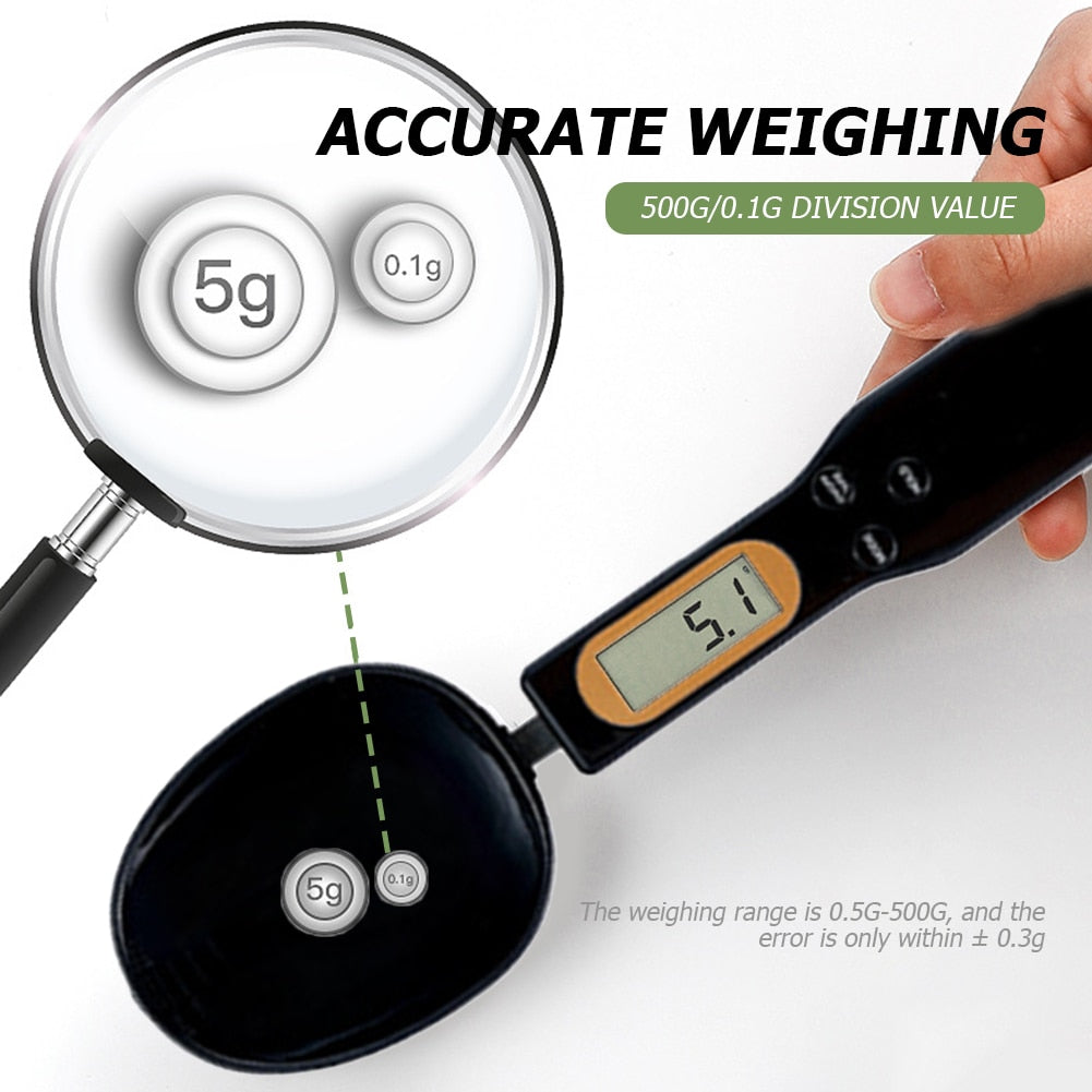 Pet Food Weighing Spoon Scale Electronic Measuring