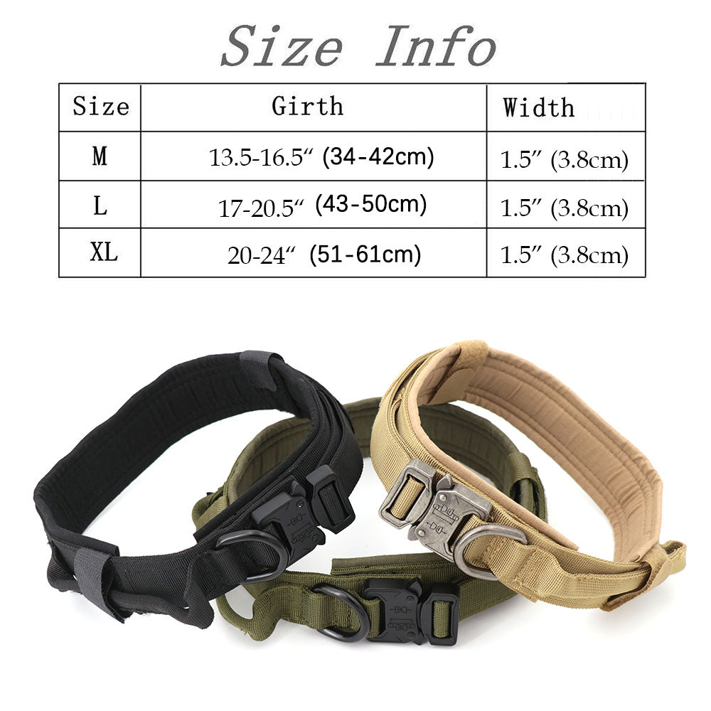 Dog Training Collar Adjustable Tactical Dog Collar