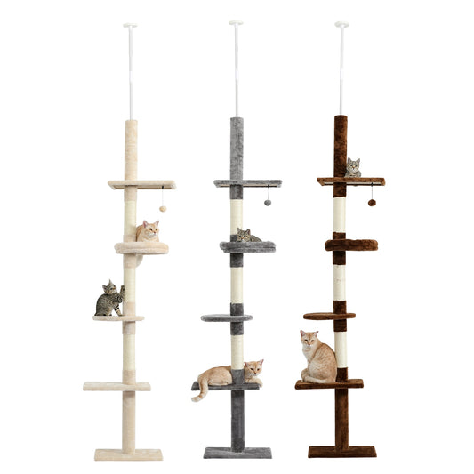 Floor-to-Ceiling Vertical Cat Tree