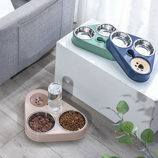 3 in 1 Pet Dog  or Cat Feeder Bowl