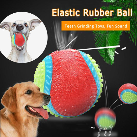 Dog Toy Rubber Ball Bite-Resistant