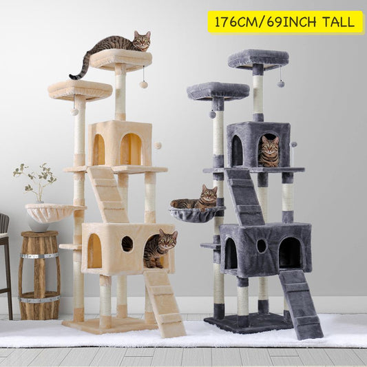 Cat Tree House Condo Indoor Multi-Level Tower