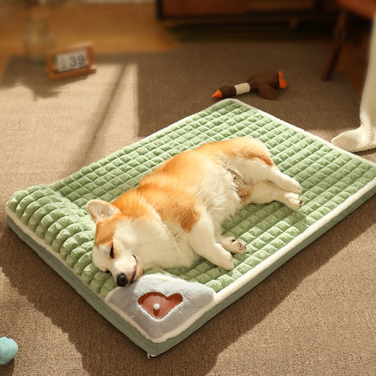 Orthopedic Dog Cat Bed with Pillow