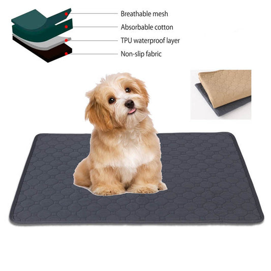 Anti-slip Dog Pee Pad Reusable Absorbent