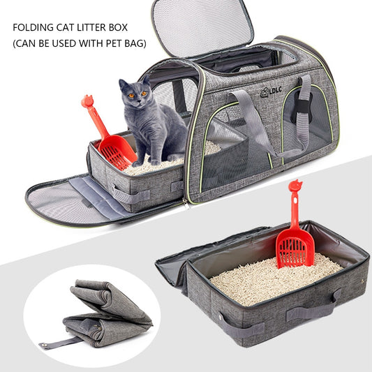 Rectangular Foldable Outdoor Cat Litter Box