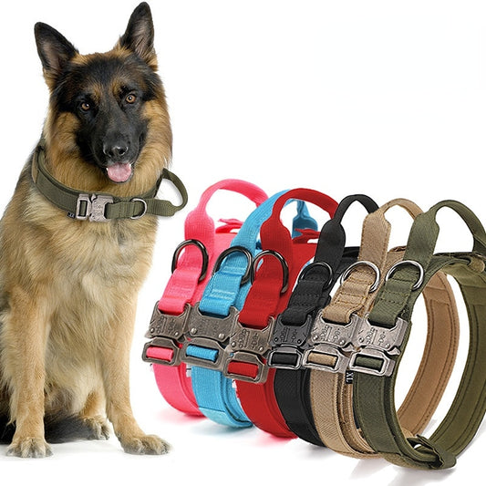 Military Tactical Dog Collar Nylon Adjustable