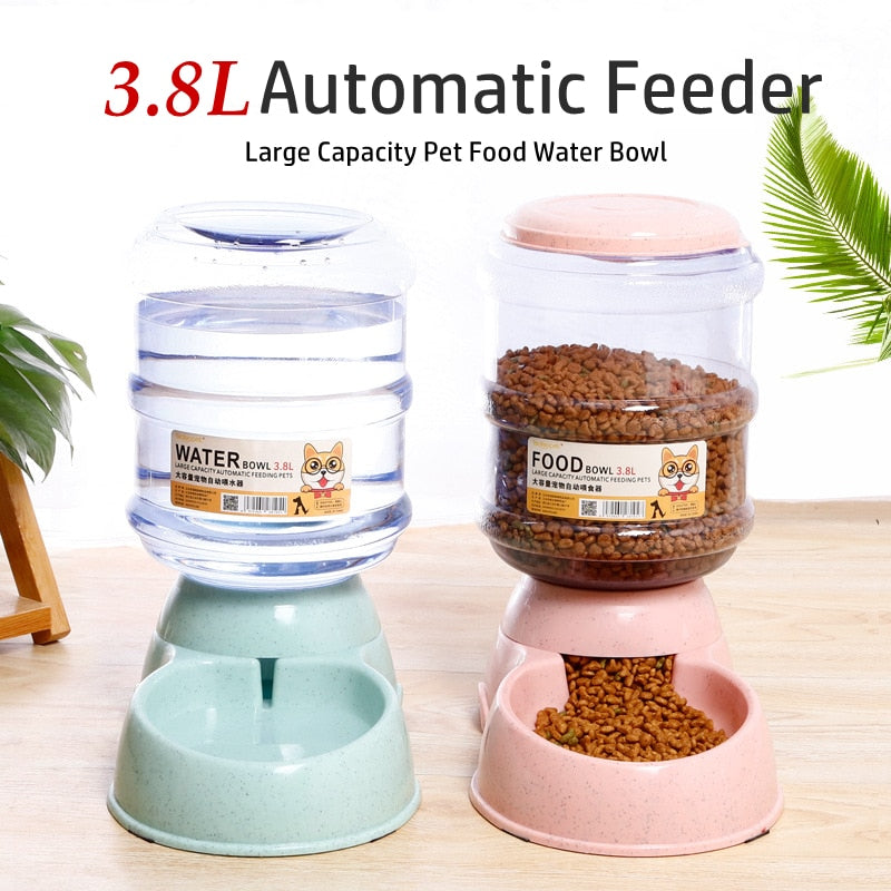 Pet Dog Cat Automatic Feeders Large Capacity