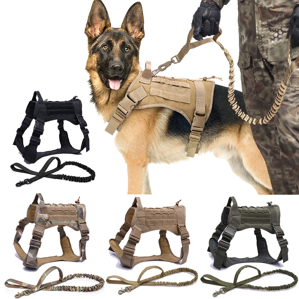 Tactical Dog Harnesses Pet Training Vest