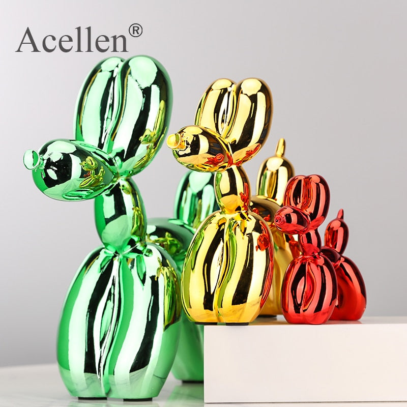 Dog Shape Statue Art Sculpture Figurine